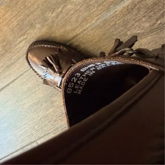 GH Bass Brompton tassel brown loafer 9M - Picture 6 of 9